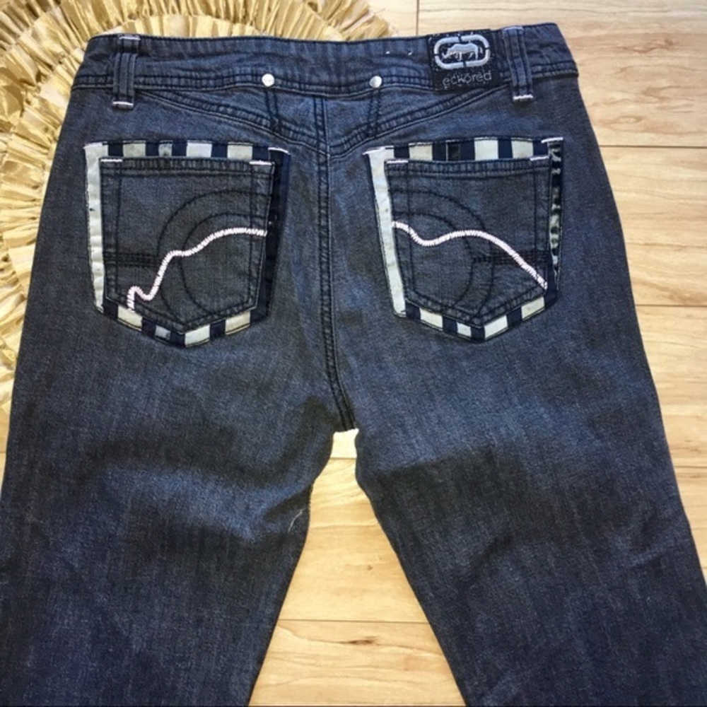 Black Washed Eckored Jeans Size 11